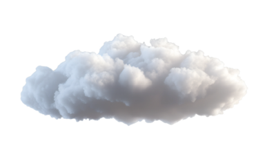 Cloud isolated on transparent background, Cutout clean white cloud transparent background,3d rendering,Collection of random shapes of abstract clouds,white cloud,white natural cloud element,png,Ai