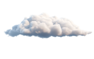 Cloud isolated on transparent background, Cutout clean white cloud transparent background,3d rendering,Collection of random shapes of abstract clouds,white cloud,white natural cloud element,png,Ai