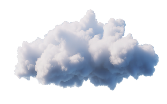 Cloud isolated on transparent background, Cutout clean white cloud transparent background,3d rendering,Collection of random shapes of abstract clouds,white cloud,white natural cloud element,png,Ai