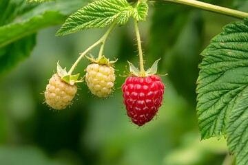 Ripe berries ripen on the vine