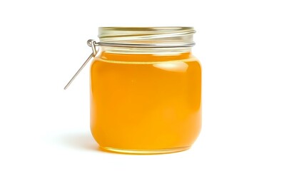 Ghee Jar on White Background
