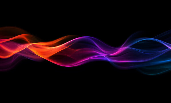 A sleek and modern desktop wallpaper background featuring abstract waves of red, and black colors against a dark gradient backdrop.