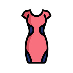 bodycon dress  vector, bodycon dress  illustration