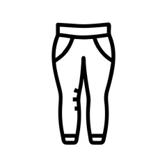 leggings  vector icon, dress icon, vector clothing icon - simple vector illustration of a leggings , in a simple and clean style, for business and fashion graphics. clothing flat illustration.