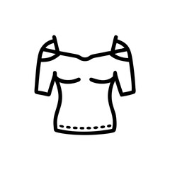 off shoulder top  vector, off shoulder top  illustration