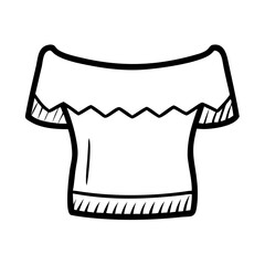 off shoulder top  vector, off shoulder top  illustration