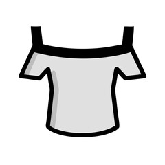 off shoulder top  vector, off shoulder top  illustration