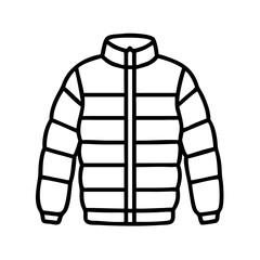 puffer jacket  vector, puffer jacket  illustration,