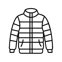 puffer jacket  vector, puffer jacket  illustration,