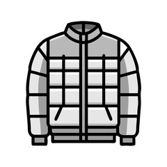 puffer jacket  vector, puffer jacket  illustration