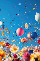 Balloons Floating in Air