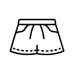 skort  vector icon, dress icon, vector clothing icon - simple vector illustration of a skort , in a simple and clean style, for business and fashion graphics. clothing flat illustration.