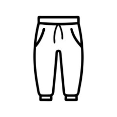 sweatpants  vector icon, dress icon, vector clothing icon - simple vector illustration of a sweatpants , in a simple and clean style, for business and fashion graphics. clothing flat illustration.