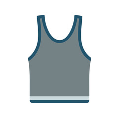 tank top  vector icon, dress icon, vector clothing icon - simple vector illustration of a tank top , in a simple and clean style, for business and fashion graphics. clothing flat illustration.