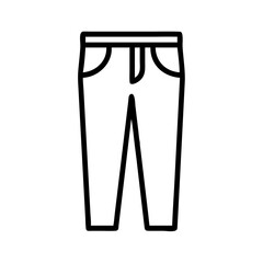 trousers  vector icon, dress icon, vector clothing icon - simple vector illustration of a trousers , in a simple and clean style, for business and fashion graphics. clothing flat illustration.
