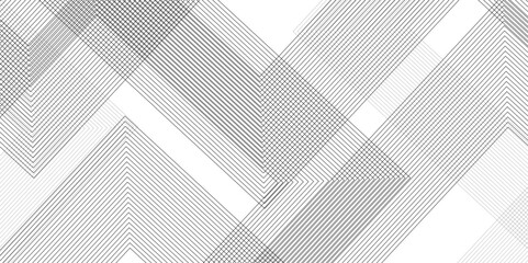 Abstract background with black lines and white background design Geometric design with dynamic on white background in concept, wave. rectangle and triangle lines and shapes design	