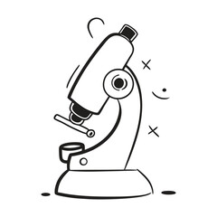 Microscope Icon Vector Illustration