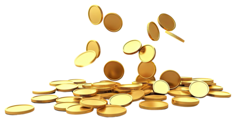 PNG Golden coins falling backgrounds money pill.