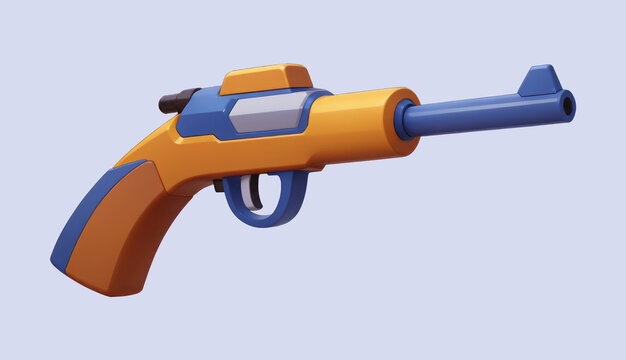 shotgun toy isolated on white background