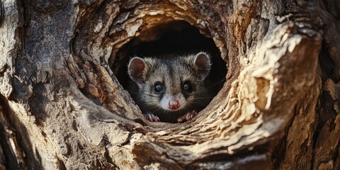 Obraz premium Small animal in a tree