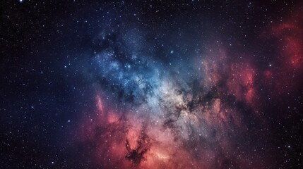 Naklejka premium Vivid Milky Way Galaxy Backdrop for Space Lovers