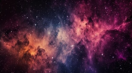 Vivid Milky Way Galaxy Backdrop with Stars