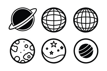 World planet Earth Icon on white background