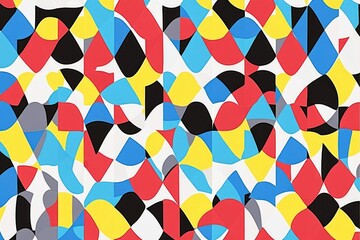 Abstract Art Piece with Shapes