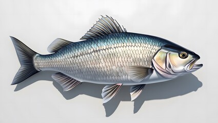 Fototapeta premium Fish on a white background