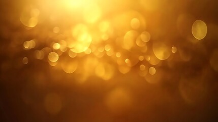 Obraz premium Golden Bokeh Background Clean Blank Canvas with Empty Space for Designs