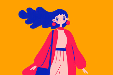 Fototapeta premium Minimalist Illustration Characters