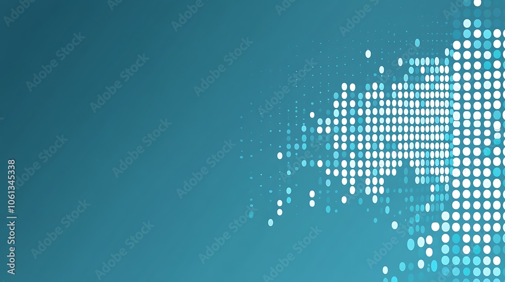 Poster abstract technology background with white dots abstract gradient background with copy space