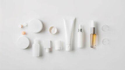 Medical Aesthetics on a White Background offers a glimpse into the world of beauty and wellness. A refined display of modern healthcare for enhancing appearance.