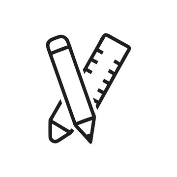 recommend clip art: Pencil and ruler icon