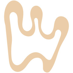 Abstract Doodle Shape Element