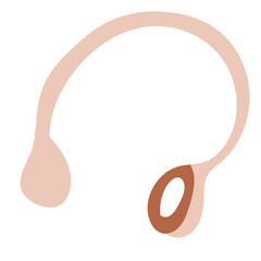 Doodle single sketch headphones