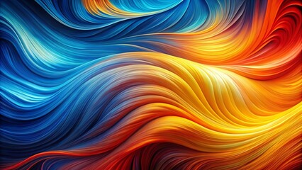 Obraz premium Abstract Fluid Swirls of Vibrant Hues Intertwining in a Dynamic Dance of Color and Form