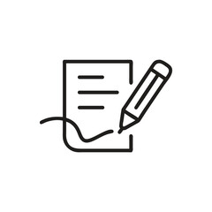 Document with pen icon