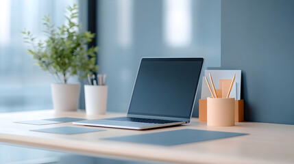 A designer's workspace with a mood board featuring an array of color swatches, textures, and design samples