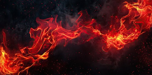 Fire flame texture background, burning fire wallpaper for design and text