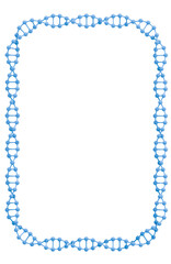 Scientific Framework: A scientific and artistic representation of DNA, ideal for projects related to biology, genetics, or medicine.