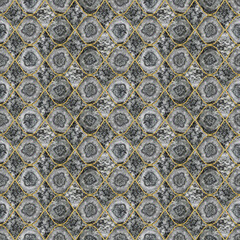 Geometric seamless texture. Stained glass style. Oriental tracery. Art deco pattern. For ceramic tile, wallpaper, linoleum, textile, shirts, linens or web page background. Website design. Stone.