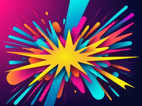design abstract neon color gradient background