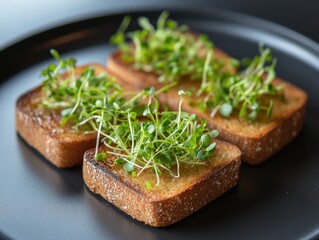 Toast with Sprouts