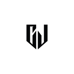 Obraz premium CJ monogram logo design letter text name symbol monochrome logotype alphabet character simple logo
