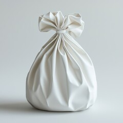Paper Art depiction of a lather bag isolated on a white background.