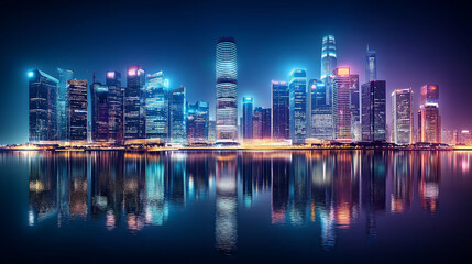 Fototapeta premium The Pulse of Modern Urban Business 