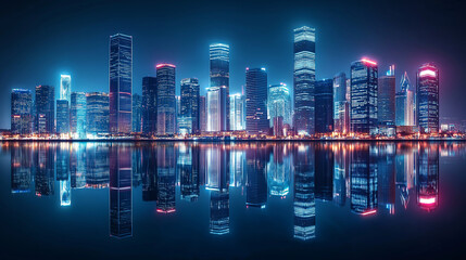 Neon Nights A Glimpse of Tomorrow’s Cityscape
