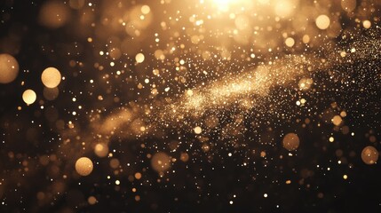 Black and Gold Sparkly Background