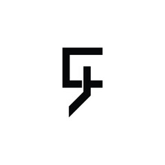 Obraz premium CJ monogram logo design letter text name symbol monochrome logotype alphabet character simple logo